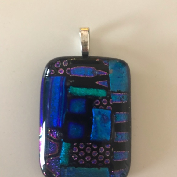 Multi-Color Abstract Pendant - Picture 2 of 2